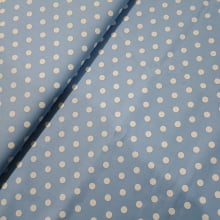 Tecido Tricoline Maxi Poa Azul Claro