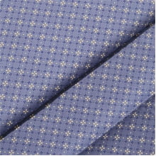 Tecido Tricoline Geométrico Ponto de Luz Azul Envelhecido