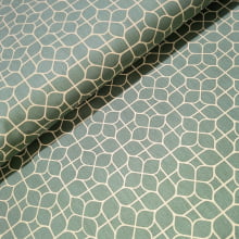 Tecido Tricoline Geometrico Verde Abacate