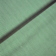Tecido Tricoline Listras Branca e Verde Bandeira