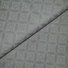 Tecido Tricoline Arabesco fd Cinza