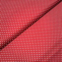 Tecido Tricoline  Poá Vermelho