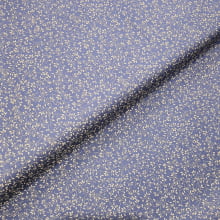 Tecido Tricoline Raminhos Florais Azul Envelhecido