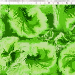 Tecido Tricoline Tie-Dye Verde